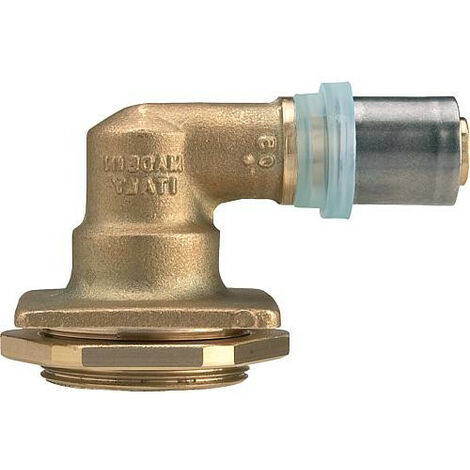 Raccord a sertir multicouche coude de reservoir de chasse 18x2mm-1/2", contour TH (1/2)