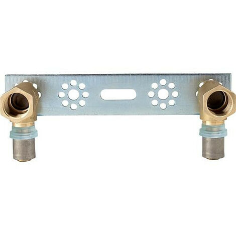 EVENES raccord a sertir pour multic., plaque montage 2 raccords 20x2mm-1/2" contour TH (1/2)