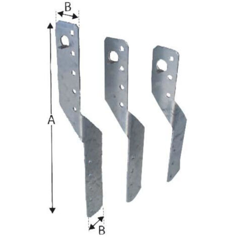 Pattes de solivage universelle galvanise a chaud (tzn) 250 mm (1/2)