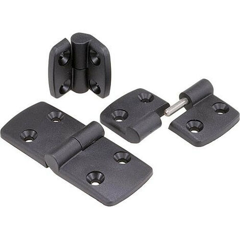 Charniere, droite, plastique A1 32,5 mm, A2 32,5 mm 1 piece (1/2)