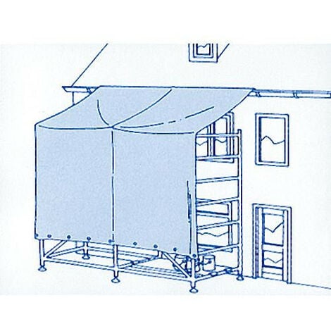 Bâche de protection LDPE transparente 4 x 5 m