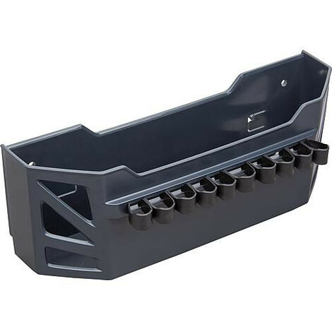 Compartiment de rangement pour outils – Boîte avec 6 compartiments – Fixation sur blocs d’aménagement de véhicules – Pour aérosols et outils – Sortimo (1/2)