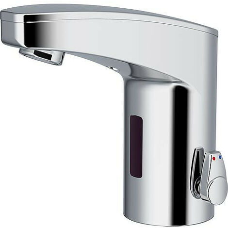 Mitigeur de lavabo Iqua maxx M10, mélangé chromé, sur pile sans vidage (1/2)