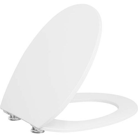 Abattant WC Tacutu blanc, softclose, en Duroplast charnieres en inox (1/4)