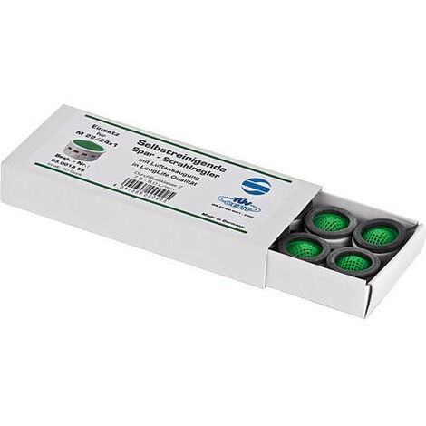 Aérateur,régu.jet autonettoyant Eco-pour M22/24x1 7,5l/min,2 joints 10 pcs. (1/2)