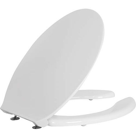 Abattant WC Elida en thermoplast blanc, avec ouverture lxhxp: 380x30x450mm (1/2)