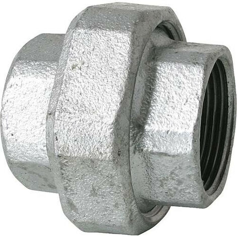 Raccord en fonte malleable galva Nr.330 Raccord a vis, joint plat diam. 1 1/4" (1/3)