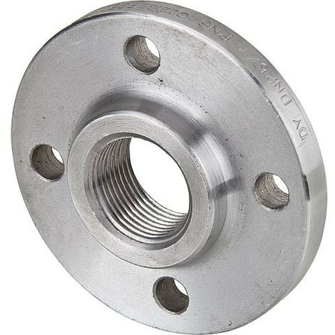 Banyo – Bride filetée épaulement noire DIN 2565 PN6 DN50 (2') – Raccord fonte 4-trous pour installations plomberie – Connexion robuste et fiable - DIN2565