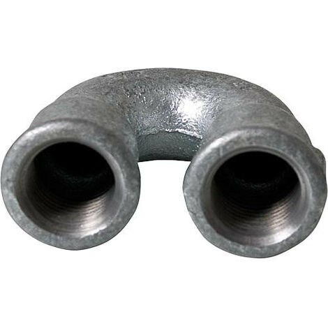Raccord en fonte malleable galva Nr.60 Raccord en S fem/fem diam. 1 1/4" (1/3)