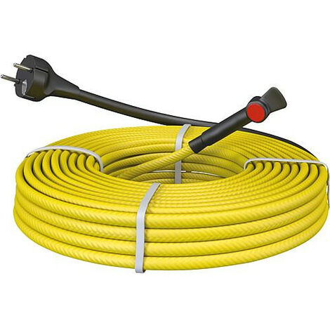 Cable antigel pour tube metal pret a l'emploi avec thermostat 4 m - 40W