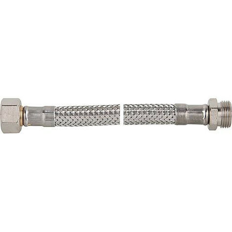 Flexible tresse inox special DVGW 3/8" femelle x male Lg 800 mm (1/3)