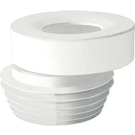Banyo – Raccord de WC excentrique 20 mm – Diamètre intérieur 100-110 mm – Manchon à structure dure – Couleur blanche