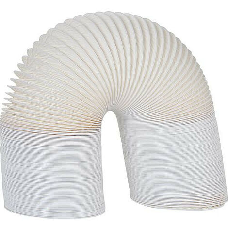 Tuyau flexible plastique pour hotte aspirante DN 127, gris 6 metres (1/2)