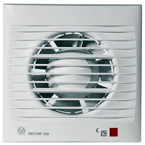 Ventilateur pour petites pièces Decor-100 CRZ – Débit d'air 100 m³/h – Clapet anti-retour – Température ambiante jusqu'à 40°C (1/5)