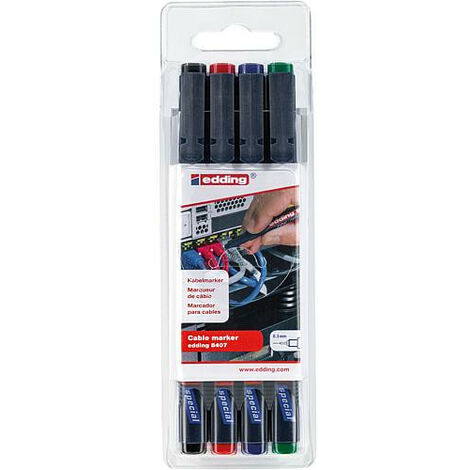 Marqeur 4 pcs, Edding 8407