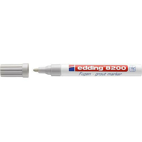Marqueur pour joint 8200 largeur de trait env 2 - 4 mm pointe ronde gris argente