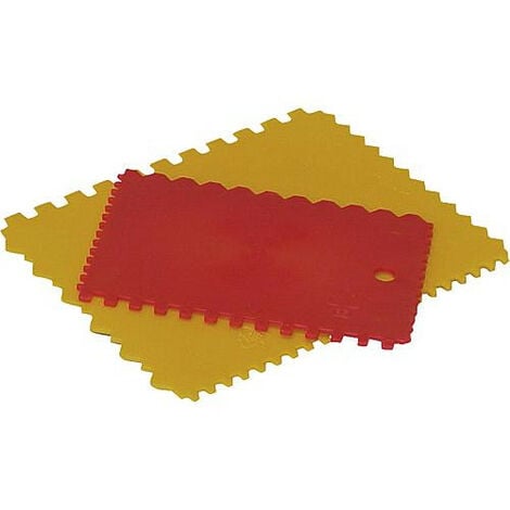 Jeu de spatule dentee en plastique, 2 pcs