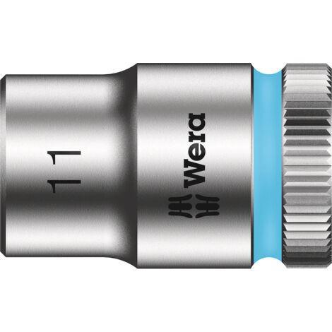 Douille WERA 3/8", 6 pans, court, SW 11,0 longueur 29mm (1/4)