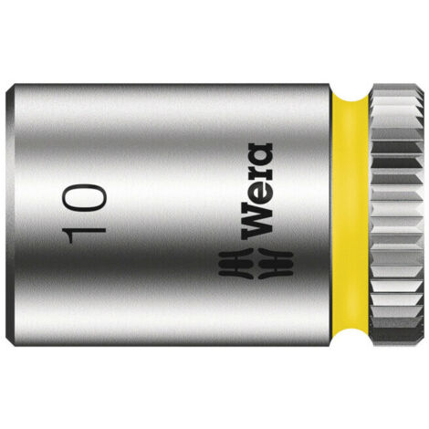 DOUILLE 6 PANS EXTÉRIEURS 10 MM LONGUEUR: 23 MM WERA 05003509001 ENTRAÎNEMENT: 6.3 MM (1/4'') 1 PC(S) (1/5)