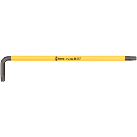 Cle male coudee WERA BlackLaser TORX T25, long avec fonction de retenue (1/5)