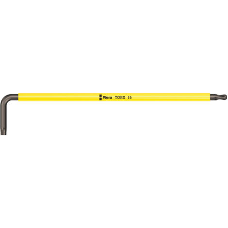 Cle male coudee WERA BlackLaser TORX T15, long (1/5)