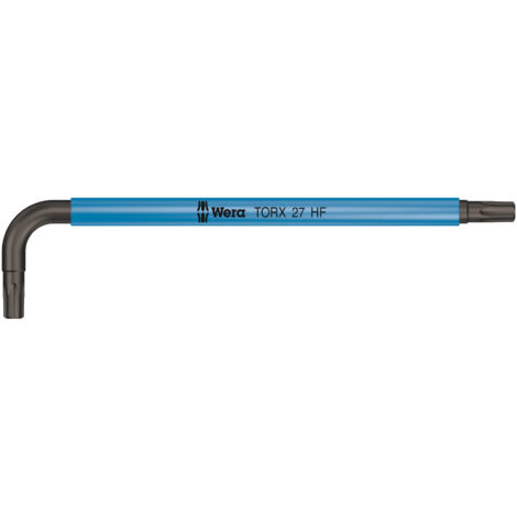 Cle male coudee WERA BlackLaser TORX T27 avec fonction de retenue (1/5)
