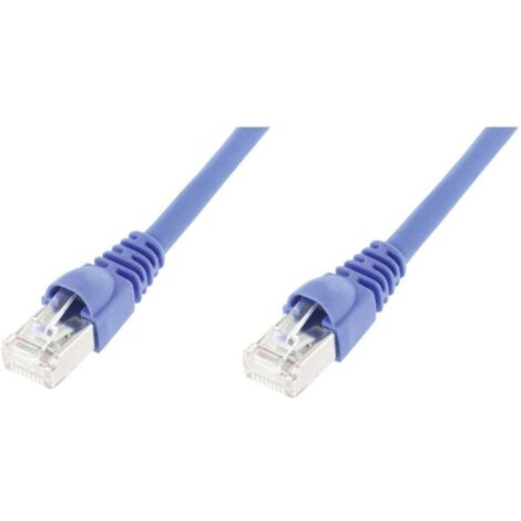 Câble de raccordement réseau informatique RJ45 Telegärtner 100008646 CAT 6a S/FTP bleu 5.00 m Q032571 (1/4)