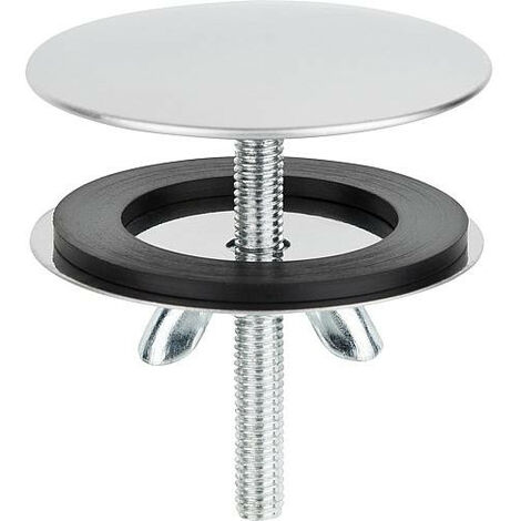 Rosaces de couverture pour couvrir les trous non utilises des eviers et lavabos, polissage Niro 42 mm