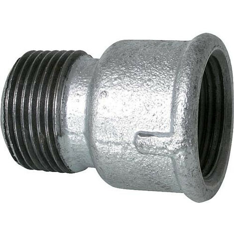 Raccord en fonte malleable galva Nr.529A Rallonge diam. 2" (1/3)