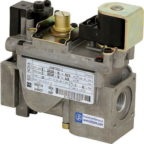 Soupape combinee gaz NOVA 822 220/240 V - 50 Hz Ref. 0.822.110 (1/2)