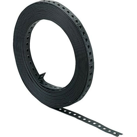 Bande perforee tissu plastifiee - largeur 19 mm rouleau de 10 m (1/2)