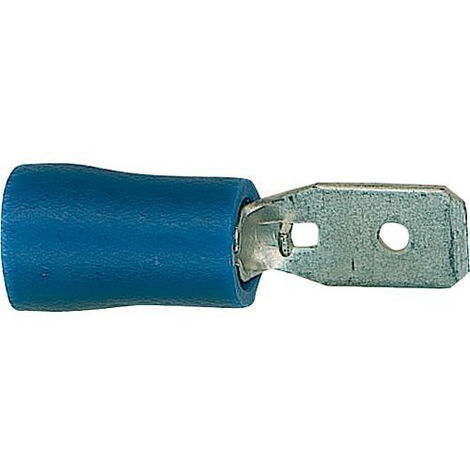 Cosse de cable T CON.MH jusqu'a 2,5 mm², 4.8 x 0,8 mm bleu 100 pieces (1/2)