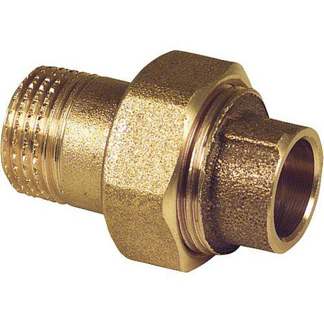Raccord a souder en laiton rouge 4341g Raccord a vis joint conique un cote filet mâle 18-R 1/2" WG906 " " (1/2)