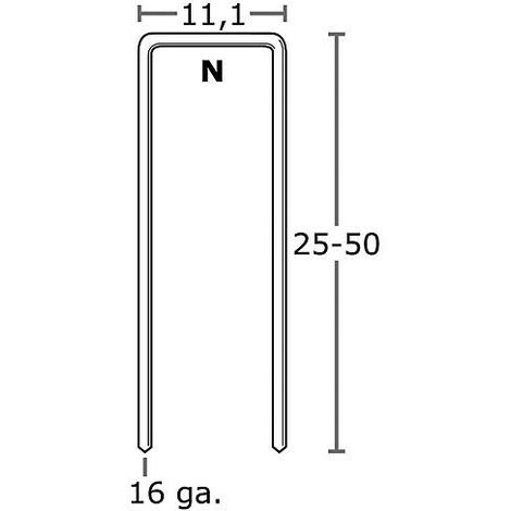 Agrafes 2500pc 25mm Pour Agrafeuse Pneumatique