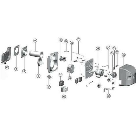 Moteur de bruleur convient pour Intercal SLV 100/110 B et BNR 100/110