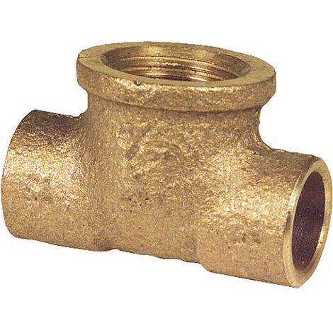 Raccord a souder bronze 4130g Té avec sortie femelle 14 mm x 1/2" x 14 mm (1/2)