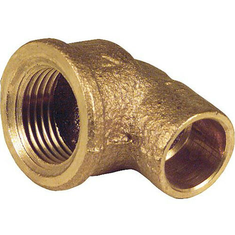 Raccord a souder en laiton rouge 4090g coude 90° 15-R 1/2" filet femelle WG906 (1/2)