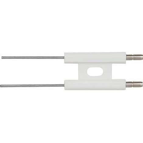 Electrode d allumage double Universel 6,3 mm, fil droit 40 mm convient pour dispositif melangeur MEKU (1/3)