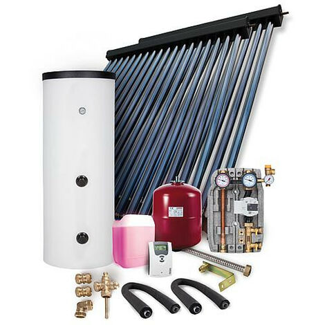Kit solarie HP 22 montage sur toiture 7,22m2 avec reservoir solaire 300L