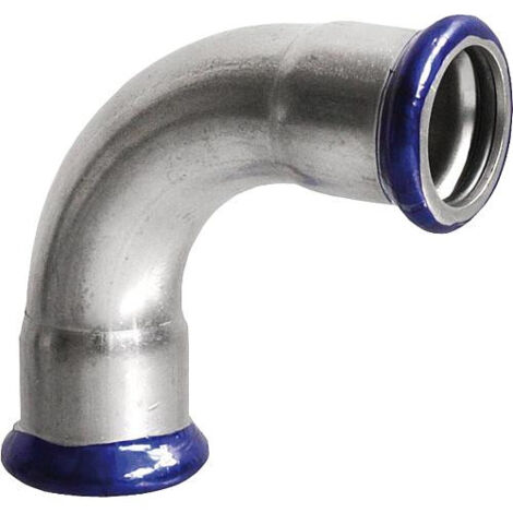 Raccord a sertir en inox coude 90°, DN 22 contour M fem/fem (1/3)