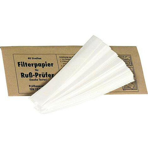 Papier filtrant pour determiner le taux de suie 1 sachet de 40 languettes BG
