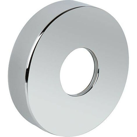 Banyo – Rosace murale siphon 32 mm – Diamètre extérieur 90 mm – Hauteur 20 mm – Laiton chromé pour installations plomberie
