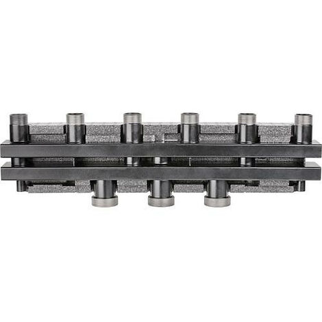 Repartiteur de chaudiere EVENES VT7 5 male DN32 11 4 male 7m3 h 170KW fixation et isolation (1/2)