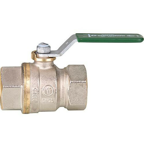 V.a boisseau spherique R950W Dado, DN40 (11/2") femelle Laiton nickele / poignee levier (1/2)
