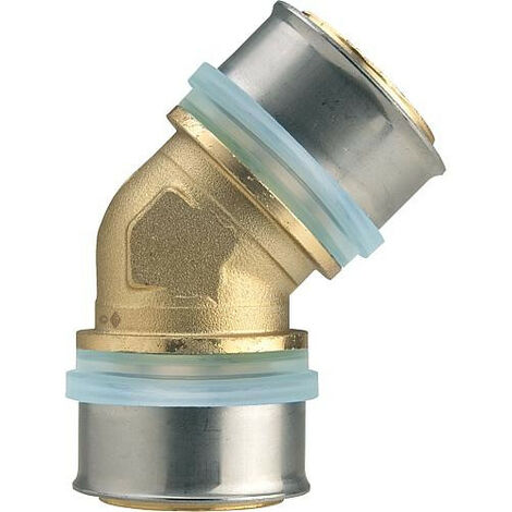 EVENES raccord a sertir pour multicouche, accouplement coude 45°, 32x3 - 32x3mm, contour TH (1/2)