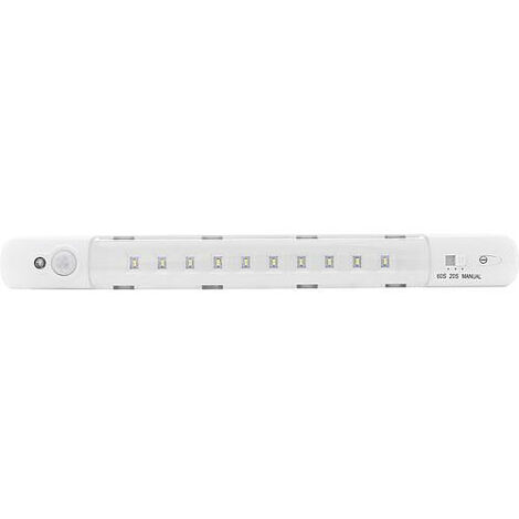 Bande de lumiere LED détecteur de mouvement, batterie, blanc, 260 mm, IP20 (1/2)