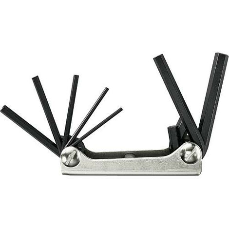 Cle 6 pans repliable 7 pieces sur monture (1/2)