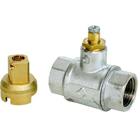 Vanne a boisseau spherique PN25 type 329 3/4" bilateral filetage femelle pour pans (1/2)