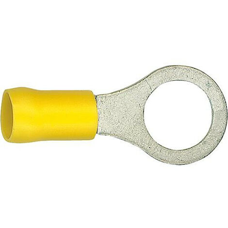 Cosse de cable en forme de bague isolee, 5,5 mm², 10,3 mm Couleur jaune, emballage  :  100 pcs (1/2)