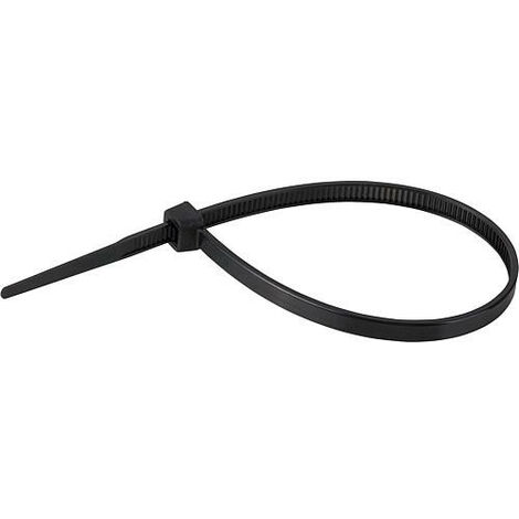 Collier resistant a la chaleur 200 x 4,8mm, noir 1 paquet de 100 pieces (1/3)